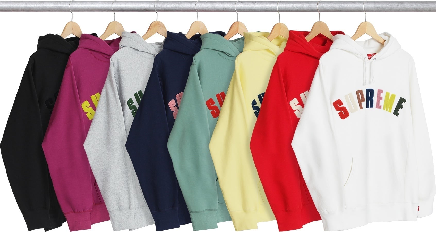 Chenille Arc Logo Hooded Sweatshirt